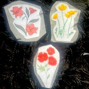 Flower pack stickers